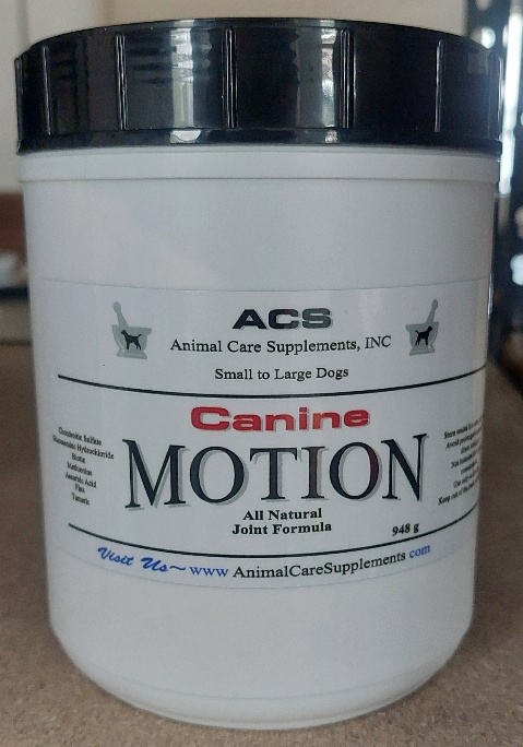 CM LARGE Jar 270 scoops DOG - Canine Motion Joint Formula for Dogs - LARGE 270 Scoop Jar - Image 1